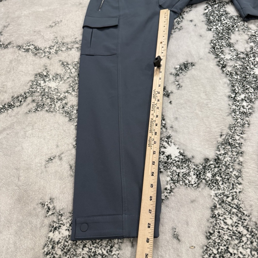 Athleta Endless High Rise Utility Cargo Pants Womens Size 8 Gray Pull On - Picture 4 of 15